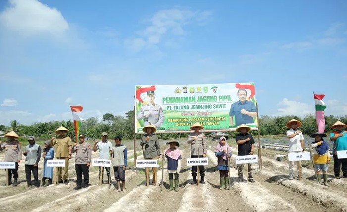Kapolres Inhu Ingin Jagung Pipil Mampu untuk Ketahanan Pangan